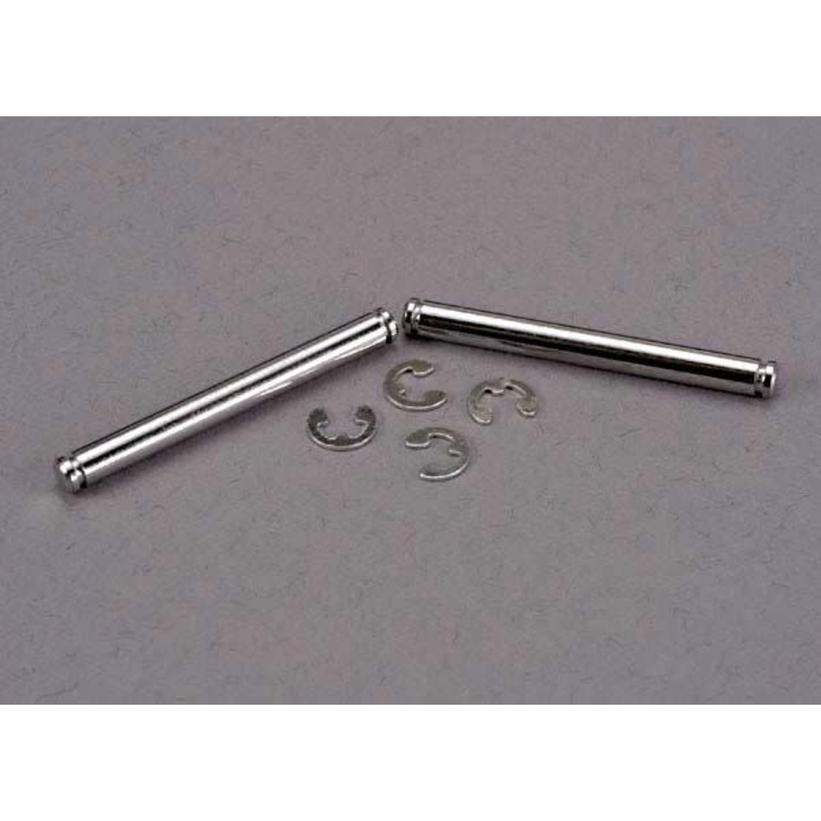 Traxxas Suspension pins, 31.5mm, chrome (2) w/ E-clips (4)