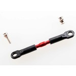 Traxxas Turnbuckle, aluminum (red-anodized), camber link, front, 39mm