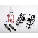 Traxxas Ultra Shocks (gray) (long) (complete w/ spring pre-load spacers & springs) (2)