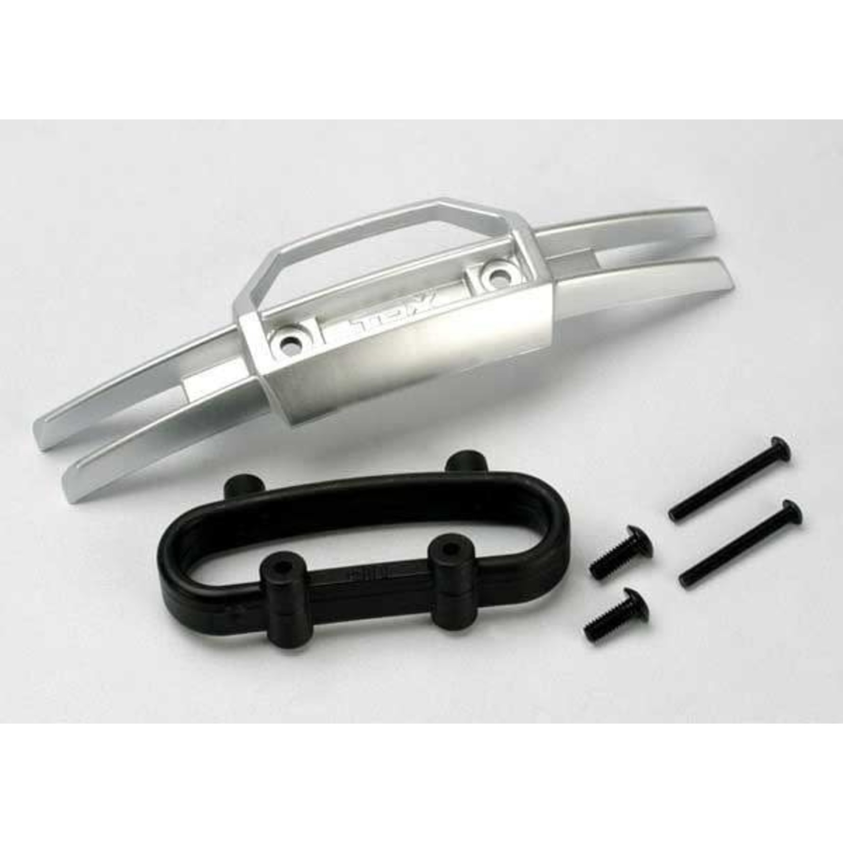 Traxxas FR & R Bumper, Black Chrome : Revo 2008