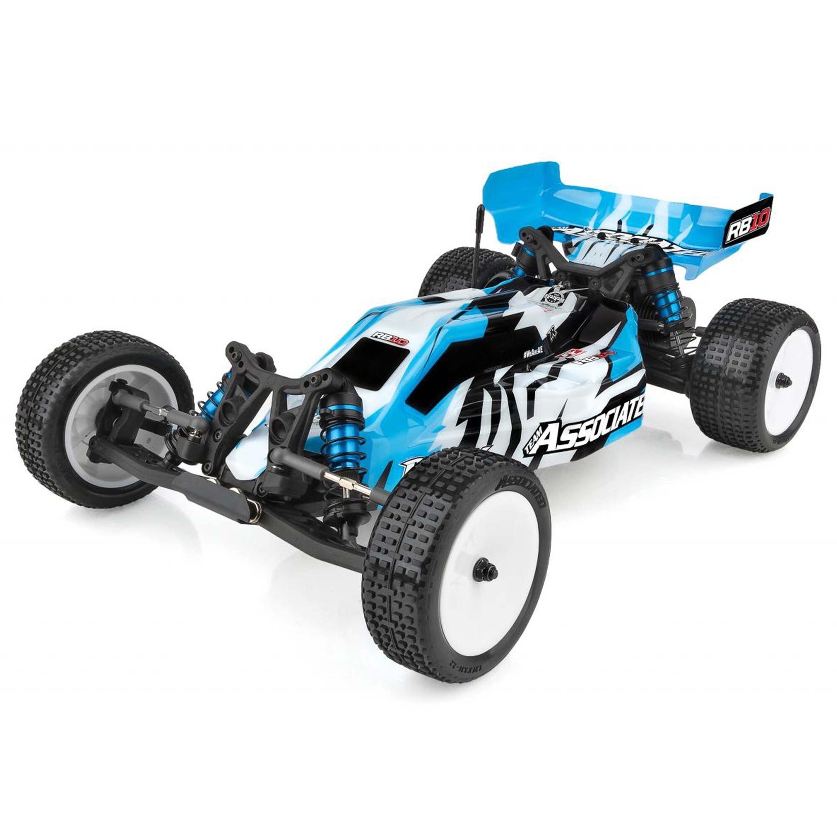 Team Associated 1/10 RB10 2WD Buggy RTR, Blue, LiPo Combo