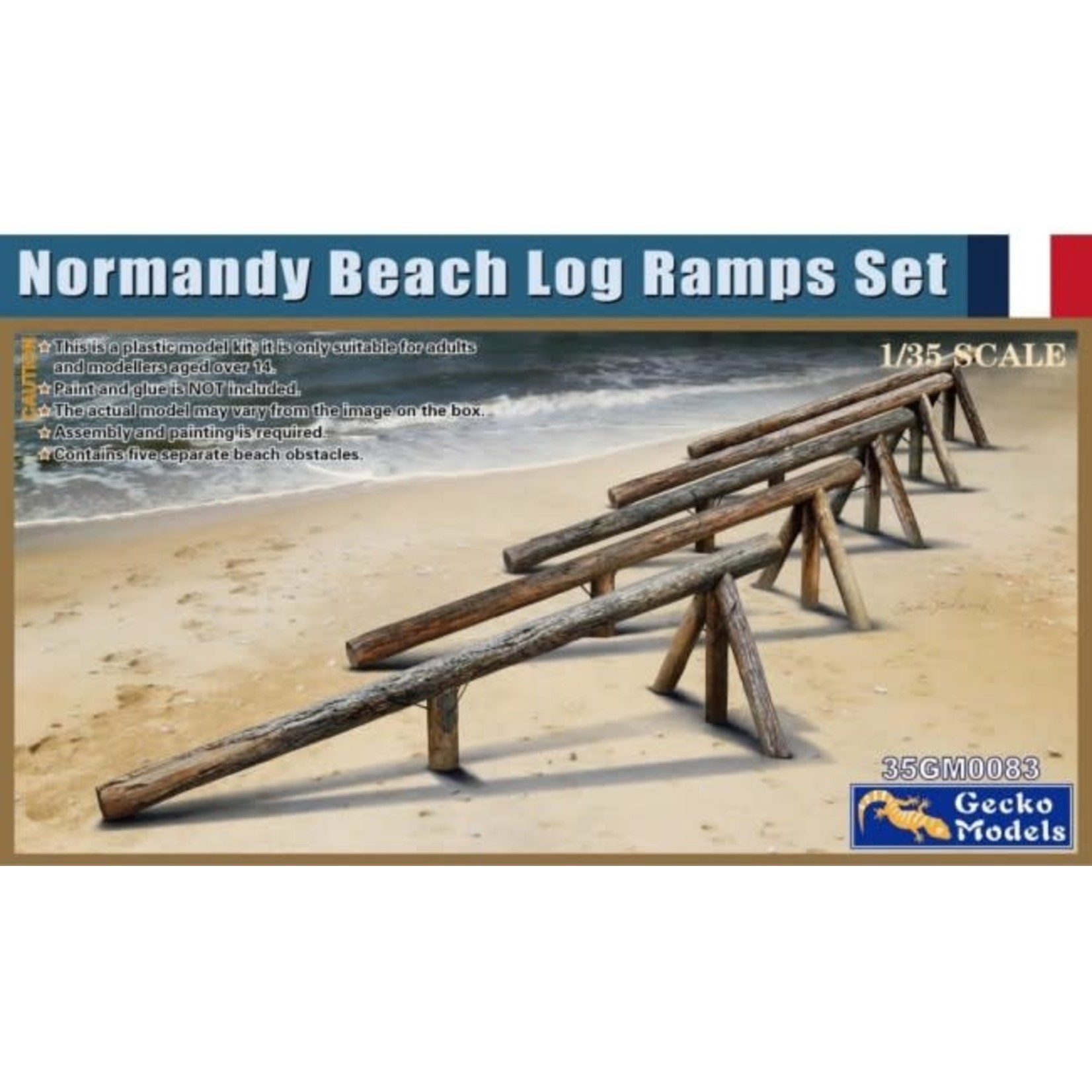 Gecko Models 1/35 Normandy Beach Log Ramps Set (5