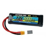 Common Sense RC Lectron Pro NiMH 7.2V (6-cell) 5000mAh Flat Pack with XT60 Connector + CSRC adapter for XT60