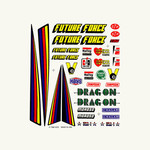 PineCar Dry Transfer Decals, Drag Racer
