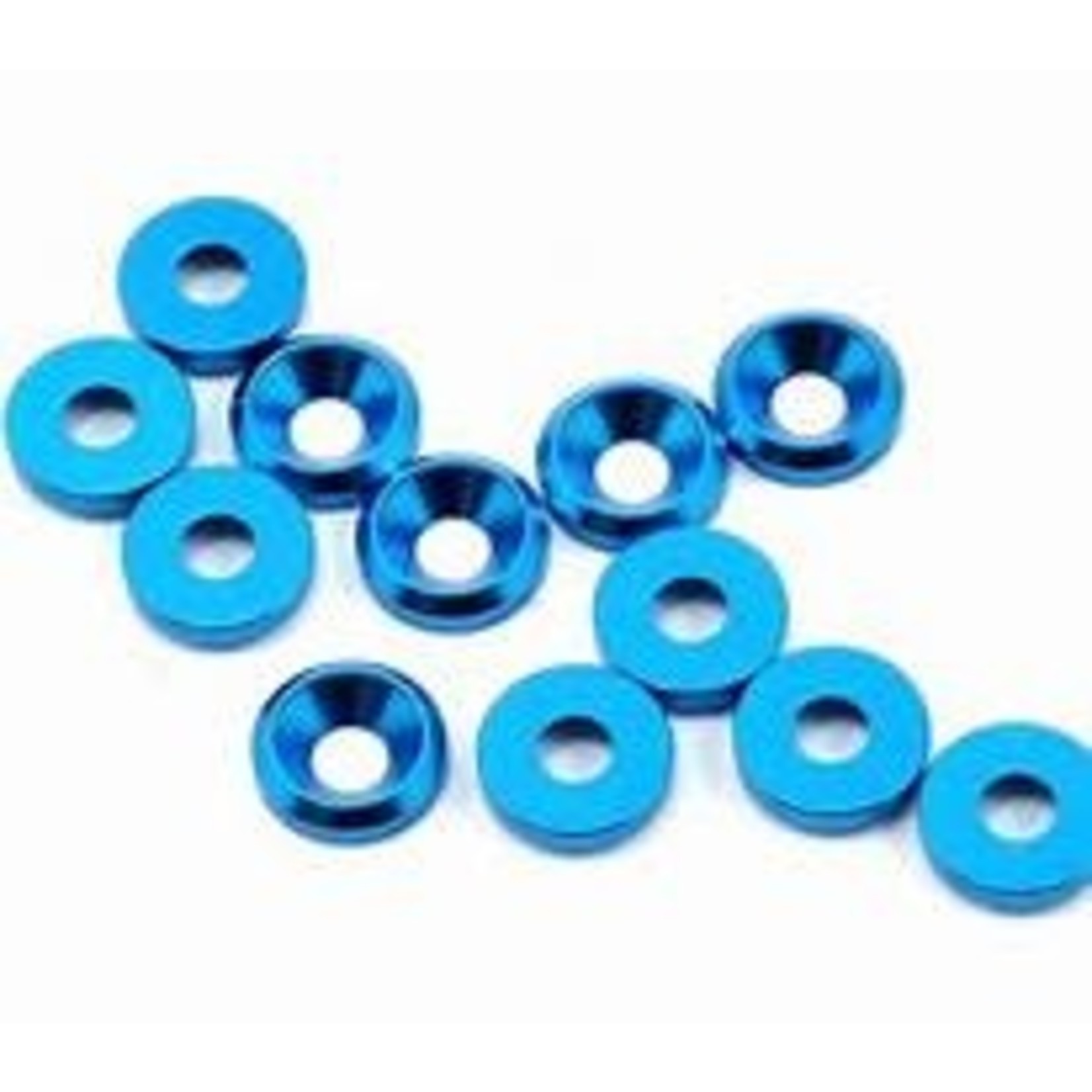 3mm Countersunk Washer (Blue) (12)