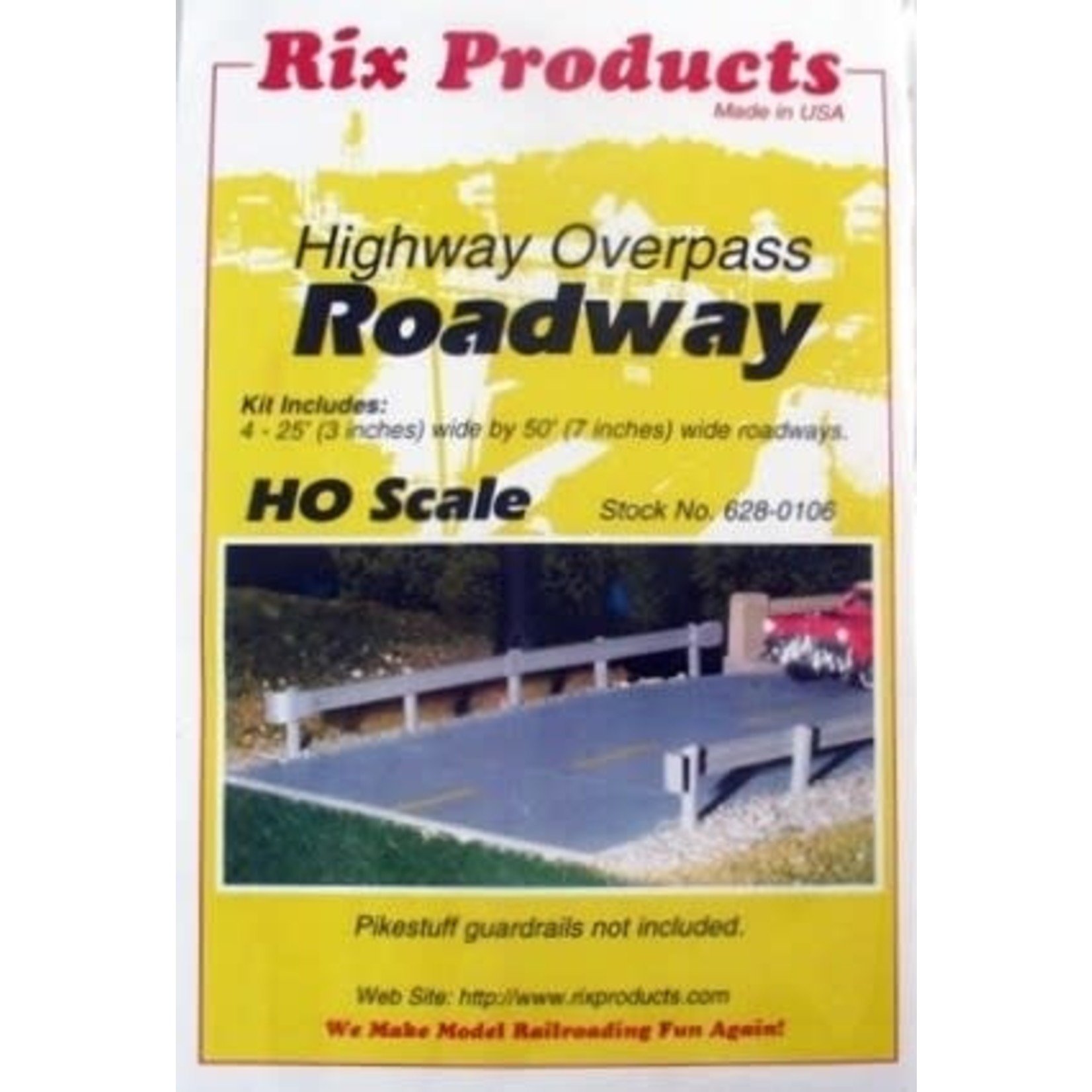 Rix Products HO 50' Early Concrete Roadway (4)