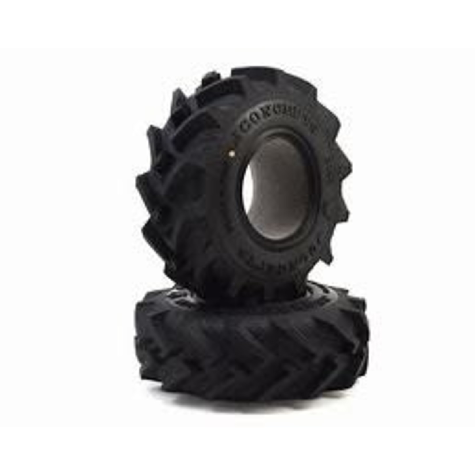 JConcepts 1/10 Fling King 2.6” Mega Truck Tires with Inserts, Gold Compound (2)