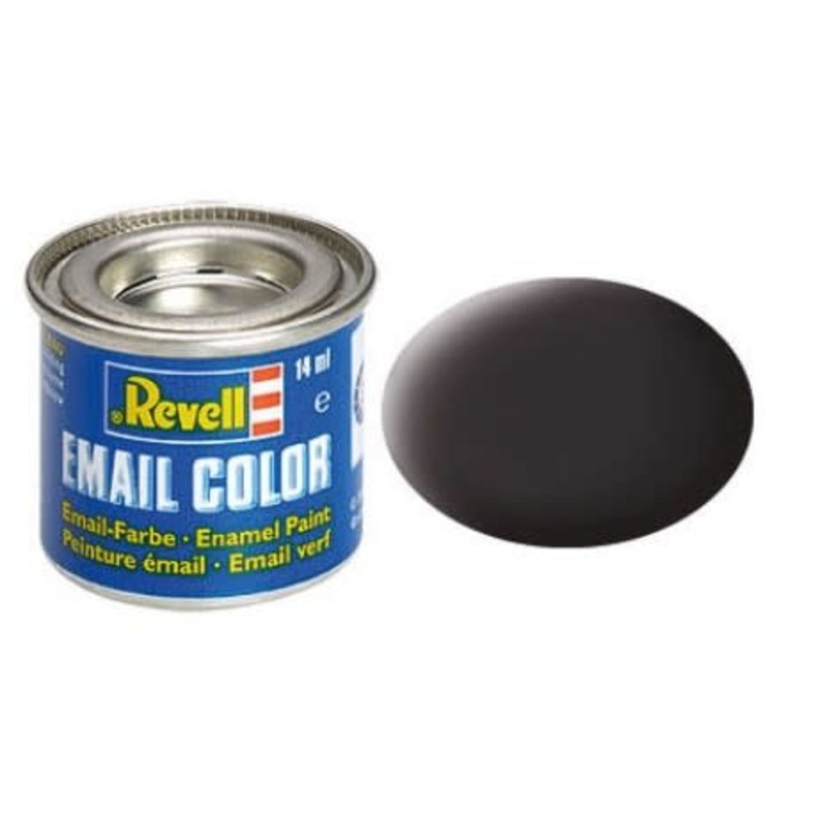 Revell 14ml Enamel Tar Black Mat Tinlets