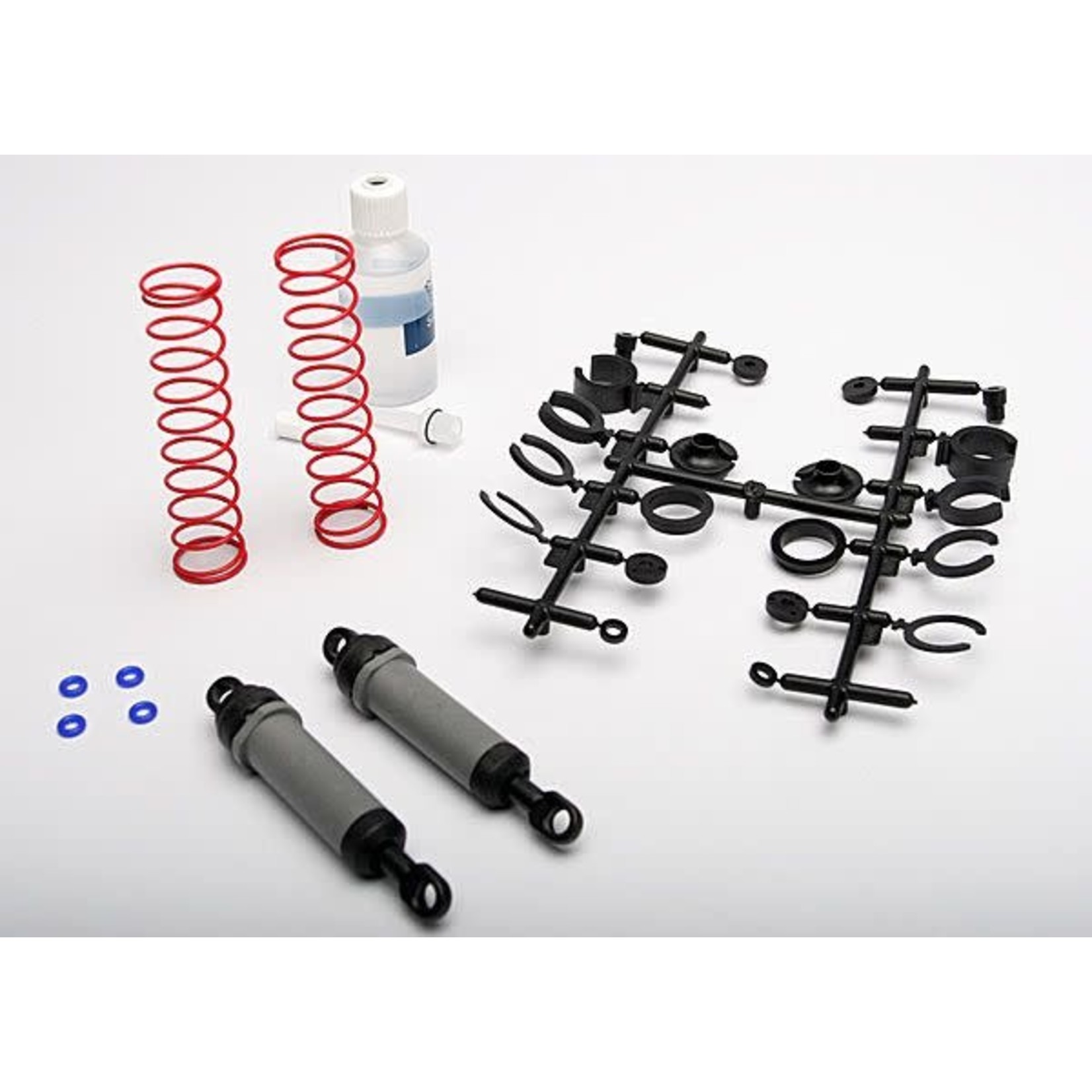 Traxxas Ultra Shocks (gray) (xx-long) (complete w/ spring pre-load spacers & springs) (rear) (2)