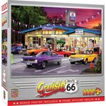 Master Pieces Cruisin Route 66: Pitstop Service & Repair Station Puzzle (1000pc)