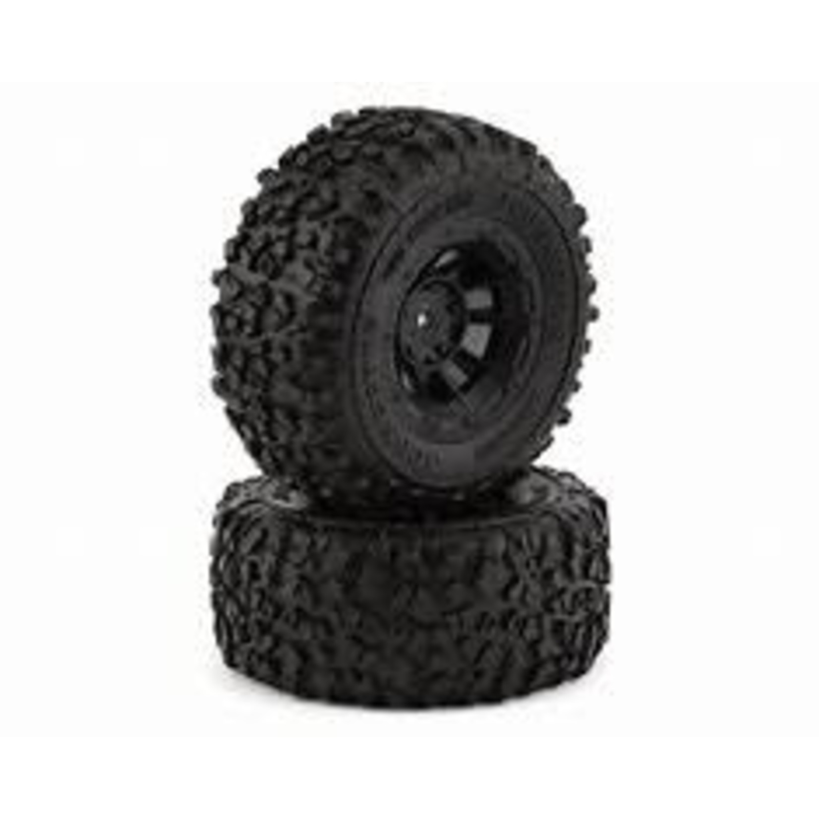 JConcepts Slash Pre-Mounted Landmines SC Tires w/Hazard Wheels (2) (Yellow) w/12mm Hex