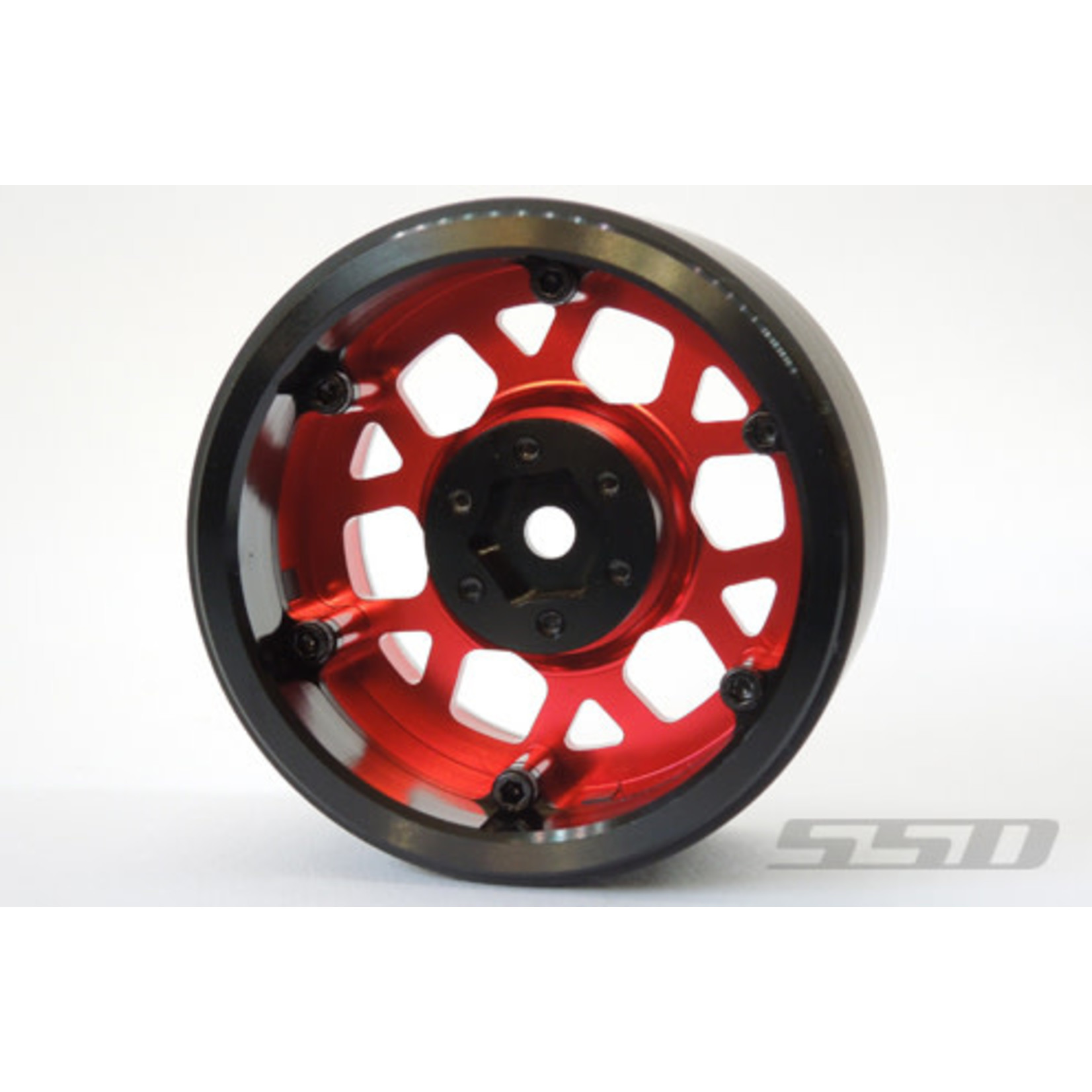 SSD RC 2.2” Boxer Beadlock Wheels (Red) (2)