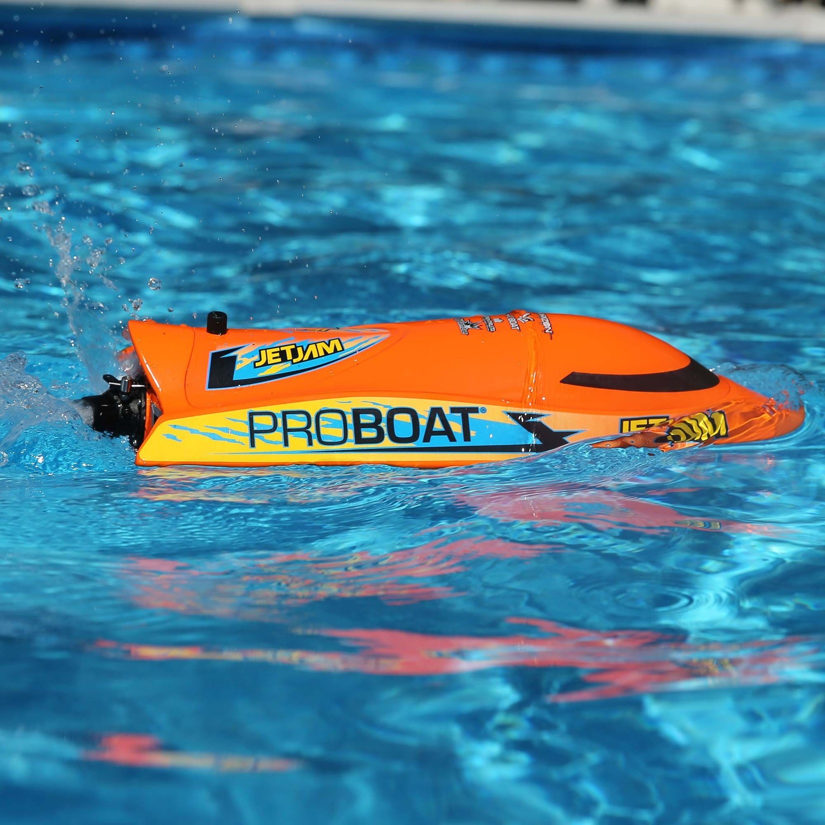 ProBoat Jet Jam V2 12" Self-Righting Pool Racer Brushed RTR, Orange