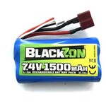BlackZon Battery Pack (Li-ion 7.4V, 1500mAh), w/T-Plug, Smyter