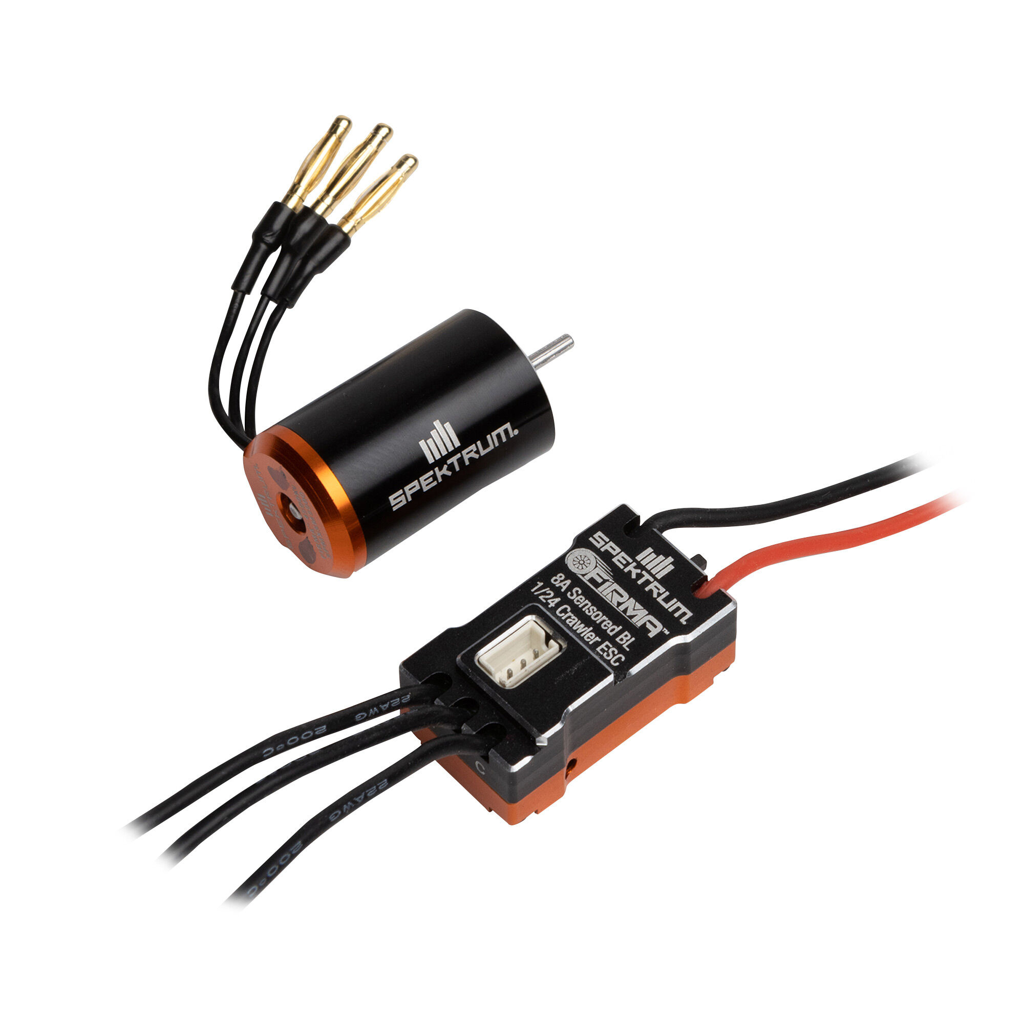 Firma 8A Sensored Brushless ESC / Motor Combo: 1/24 Rock Crawlers