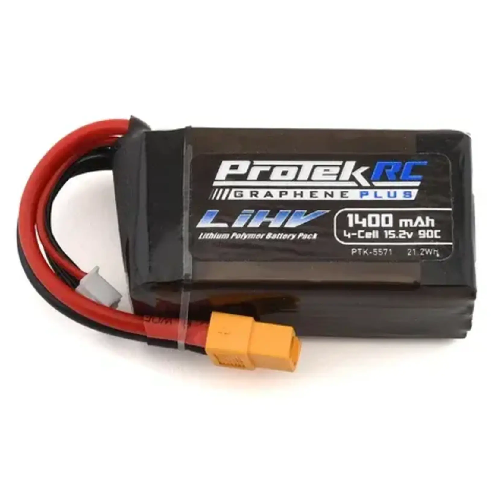 ProTek RC 4S 90C Si-Graphene + HV LiPo Battery w/XT60 Connector (15.2V/1400mAh)