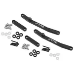 ST Racing Concepts Axial AX24 Aluminum Front & Rear Steering Links (Black)