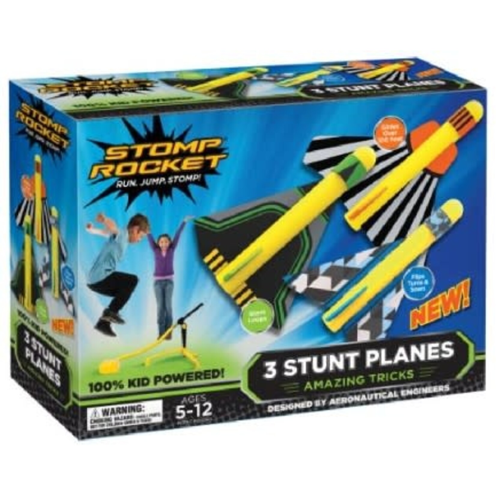 Stomp Rocket Stunt Planes Stomp Rocket Set (3 planes, stand, stomp pad)