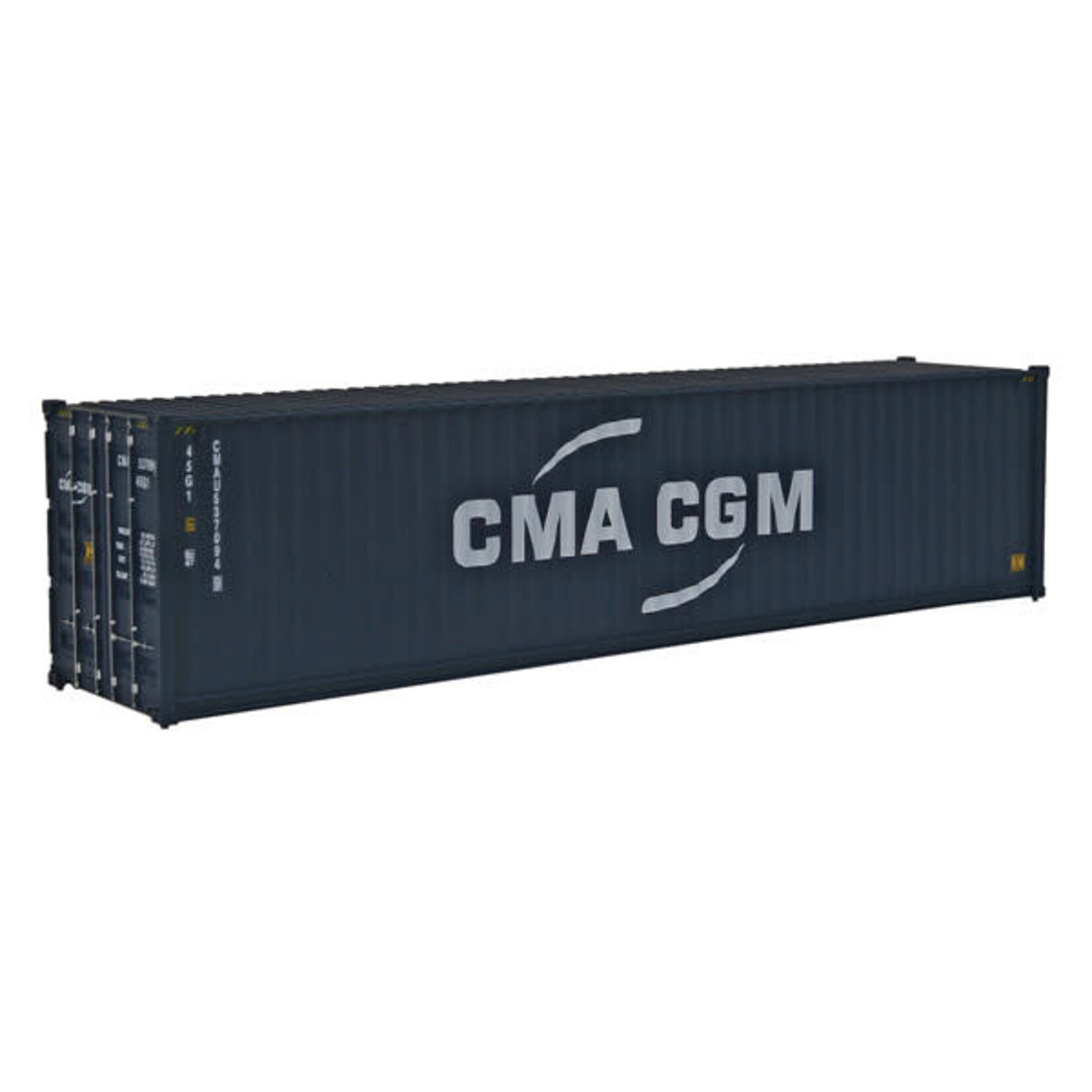 Walthers HO 40' Hi-Cube Corrugated Container - Assembled -- CMA-CGM (New Logo)
