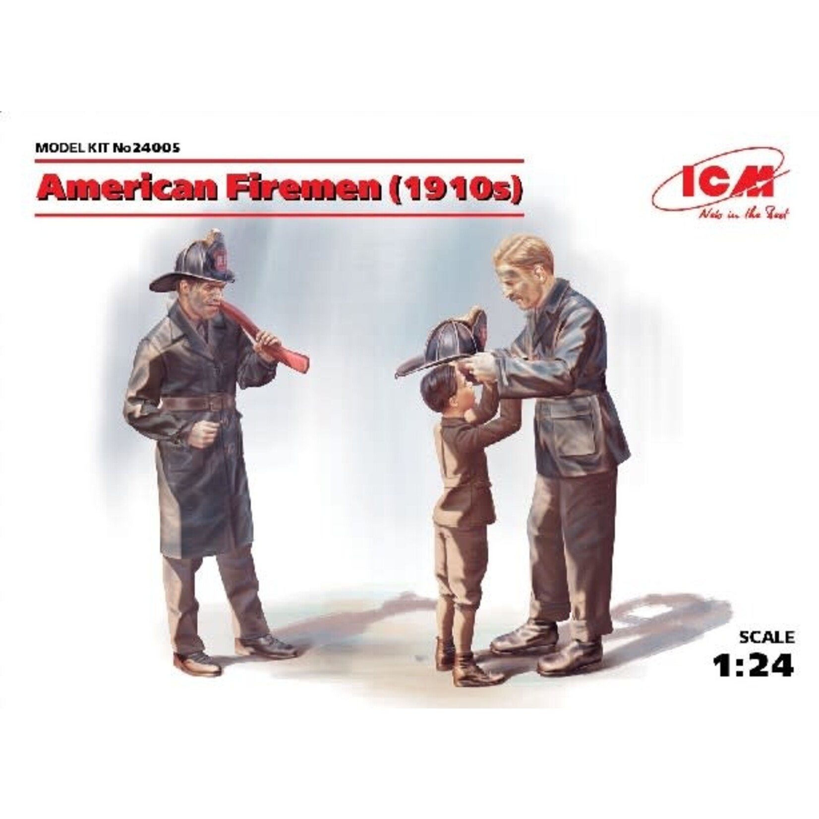 ICM 1/24 American Firemen & Boy 1910s (3)