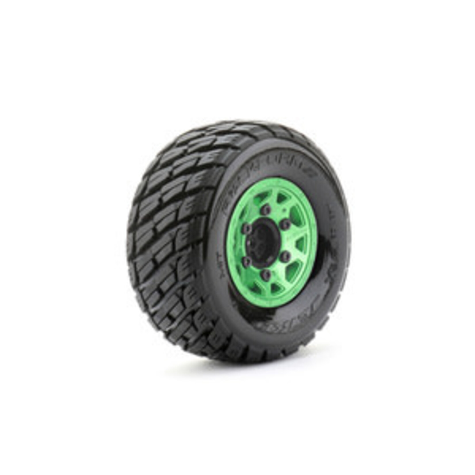 1/10 SC EX-Rockform Tires Mounted on Metal Green Claw Rims