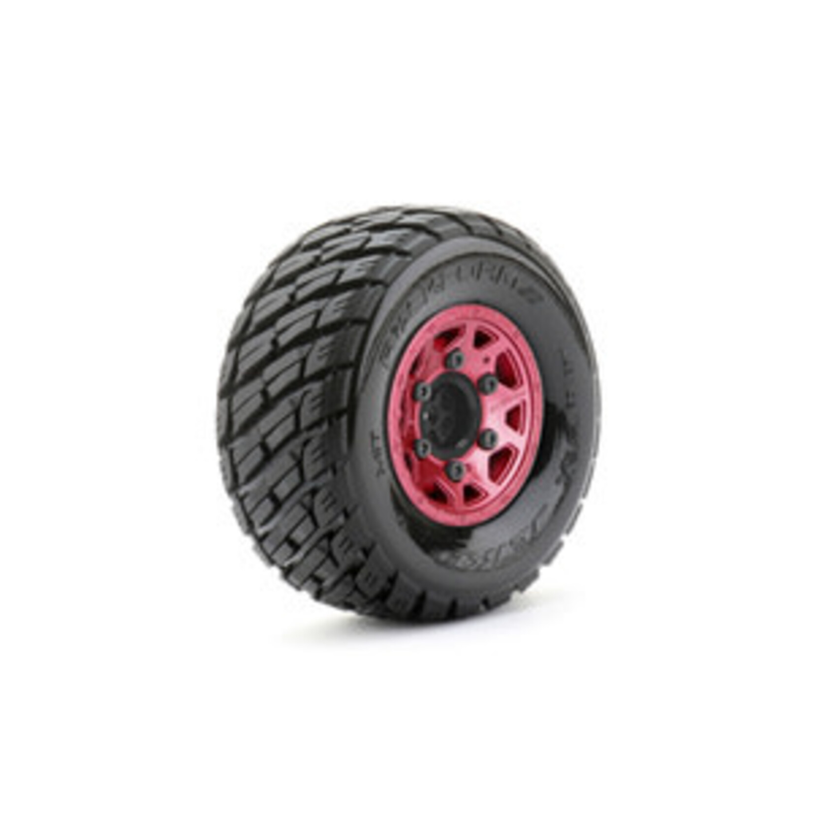 1/10 SC EX-Rockform Cobra Tires Mounted on Metal Red Claw Rims