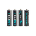 Pale Blue Lithium Ion Rechargeable AA Batteries 4pk