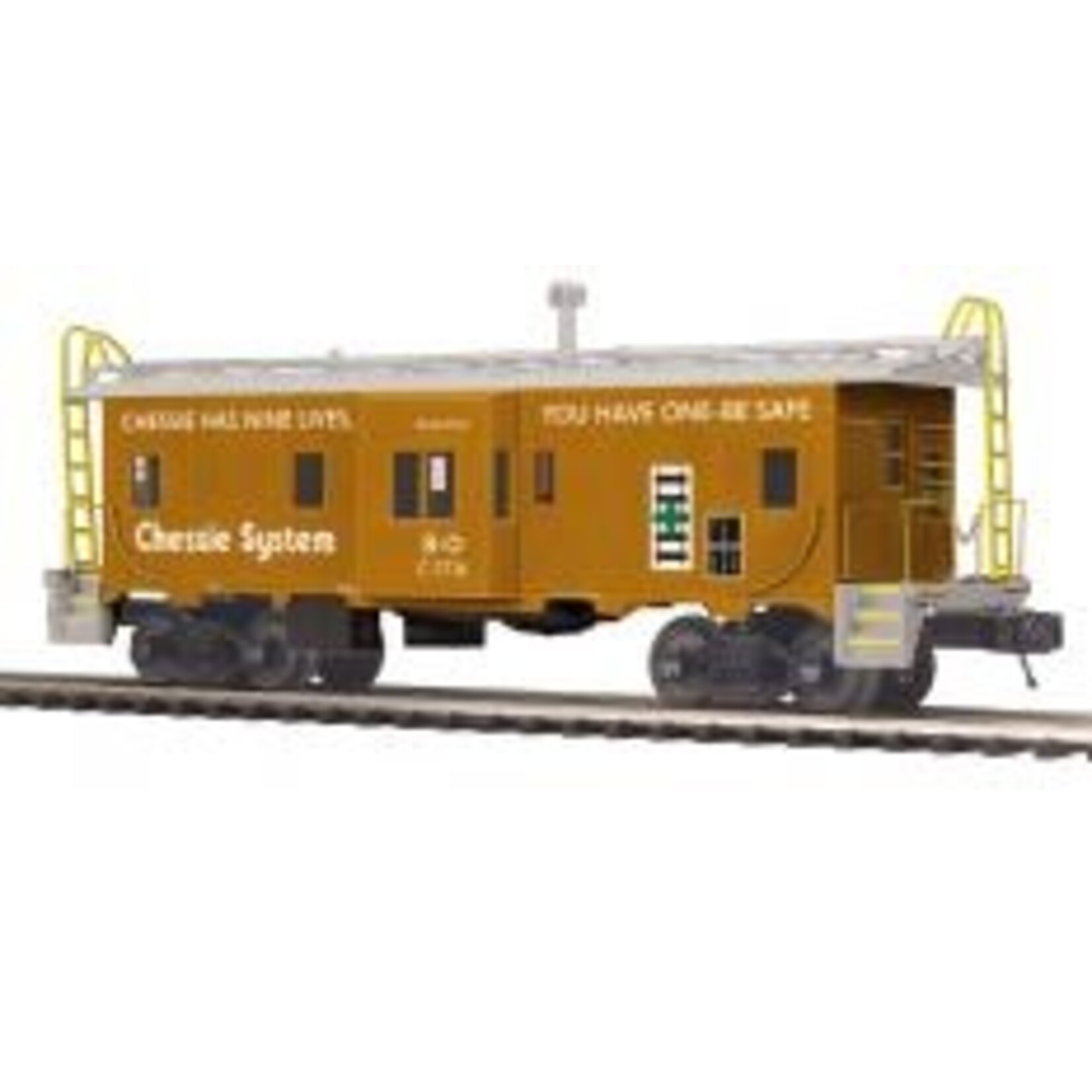 MTH Electric Trains Chessie #3714 Bay Window Caboose Display