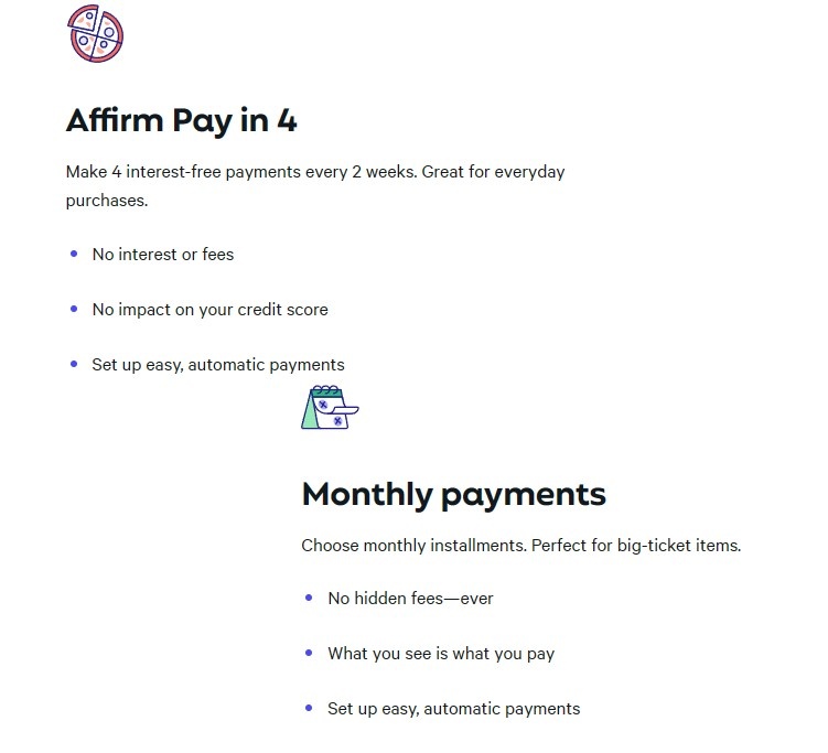 Affirm Buy Now Pay Later