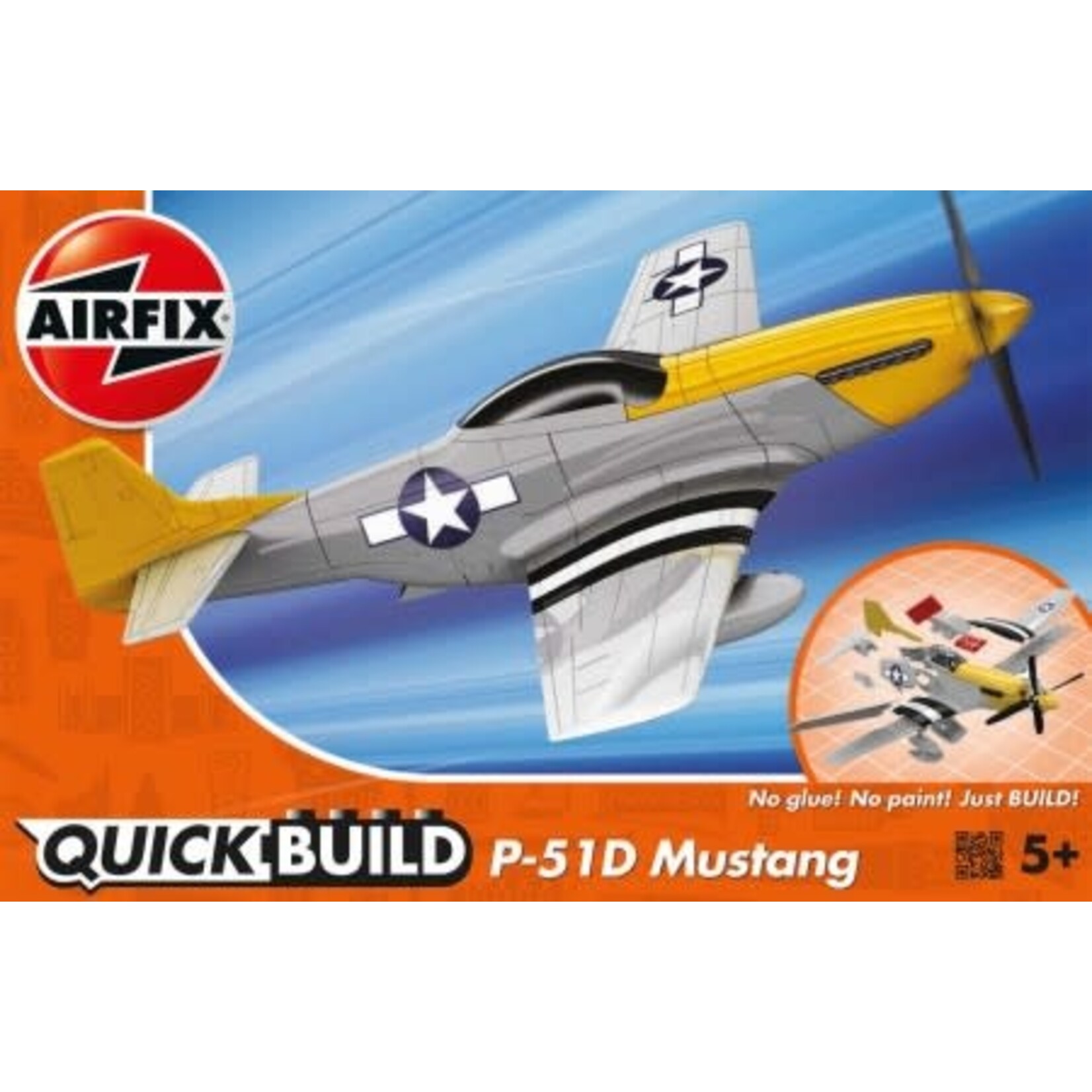 Airfix Quick Build Mustang P51D Aircraft (Snap)