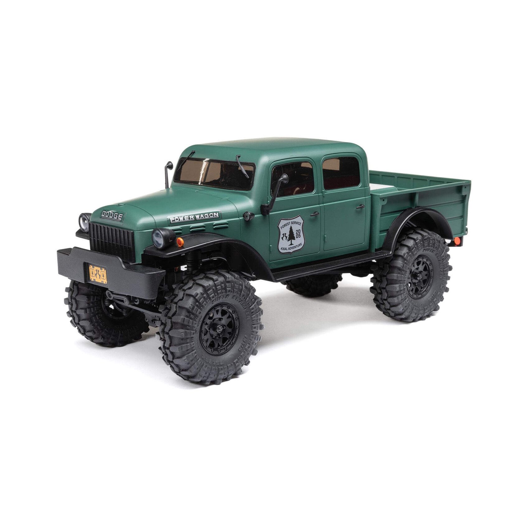Axial SCX24 40's 4 Door Dodge Power Wagon, Green: 1/24 4WD-RTR