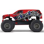 Arrma 1/10 GORGON 4X2 MEGA 550 Brushed Monster Truck RTR with Battery & Charger, Red