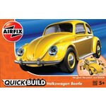 Airfix Quick Build VW Beetle Car (Yellow) (Snap)