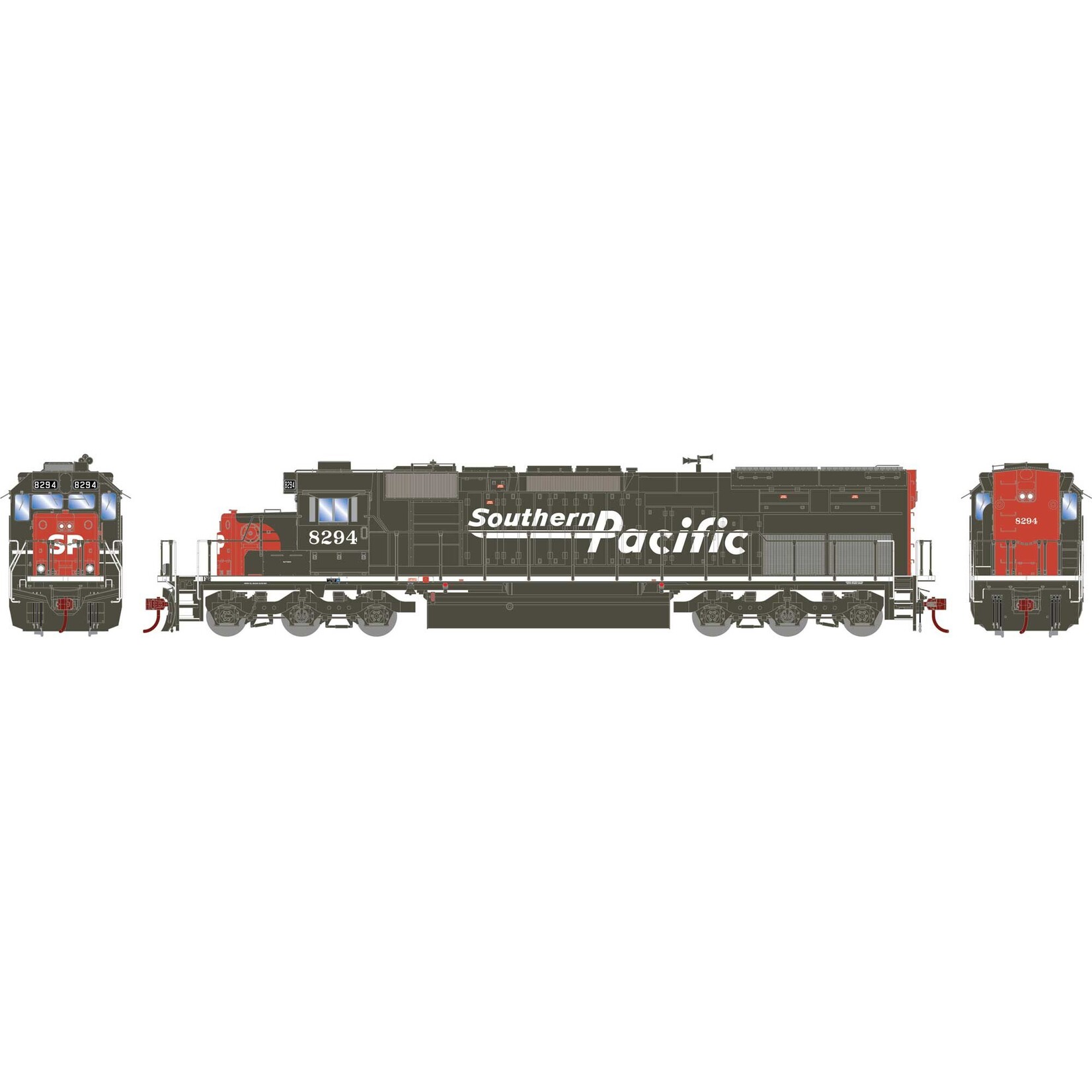 Athearn HO SD40T-2 Locomotive with DCC & Sound, SP/Speed Letter #8294