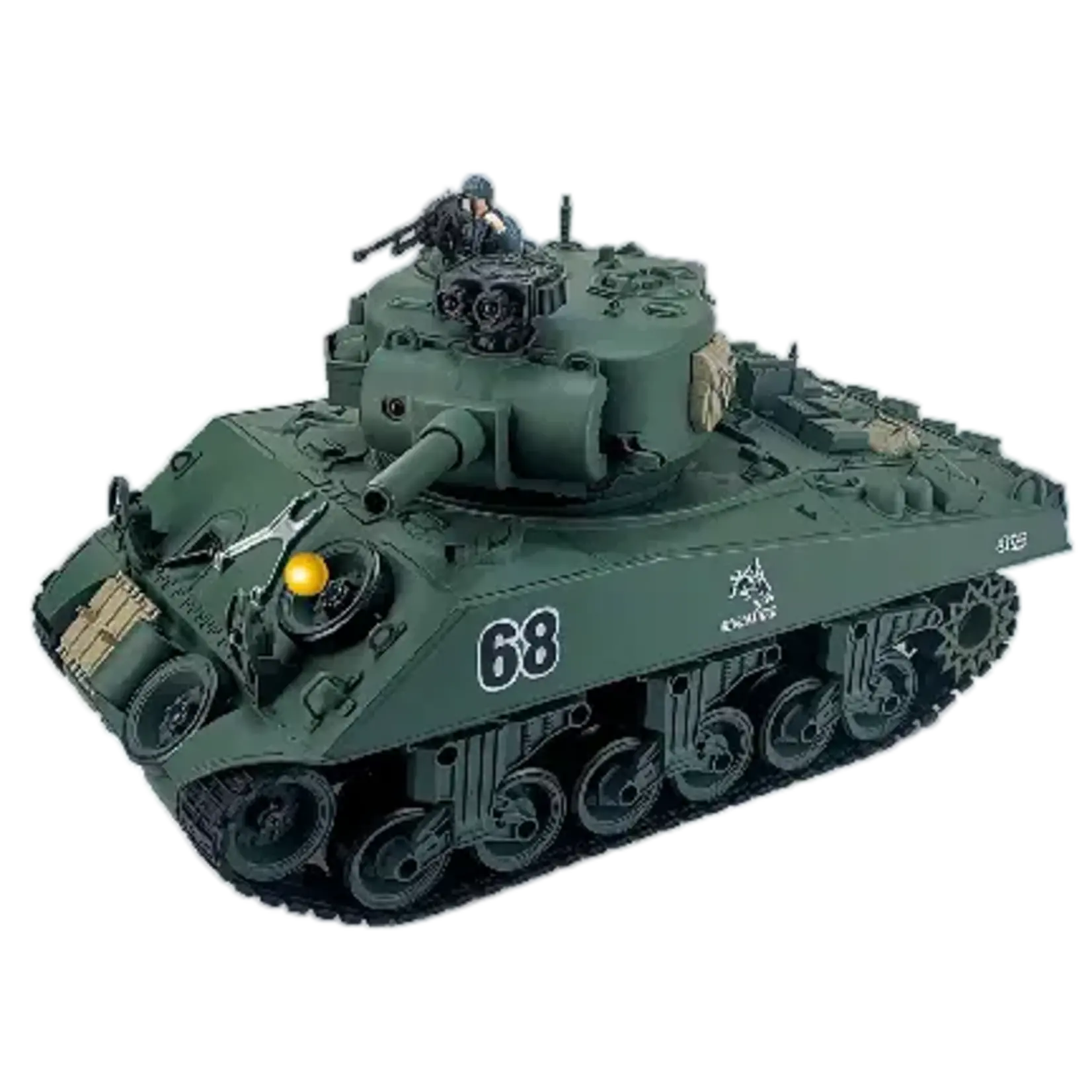 Imex 1/18 Scale US M4A3 Sherman- 2.4Ghz RC Tank Force