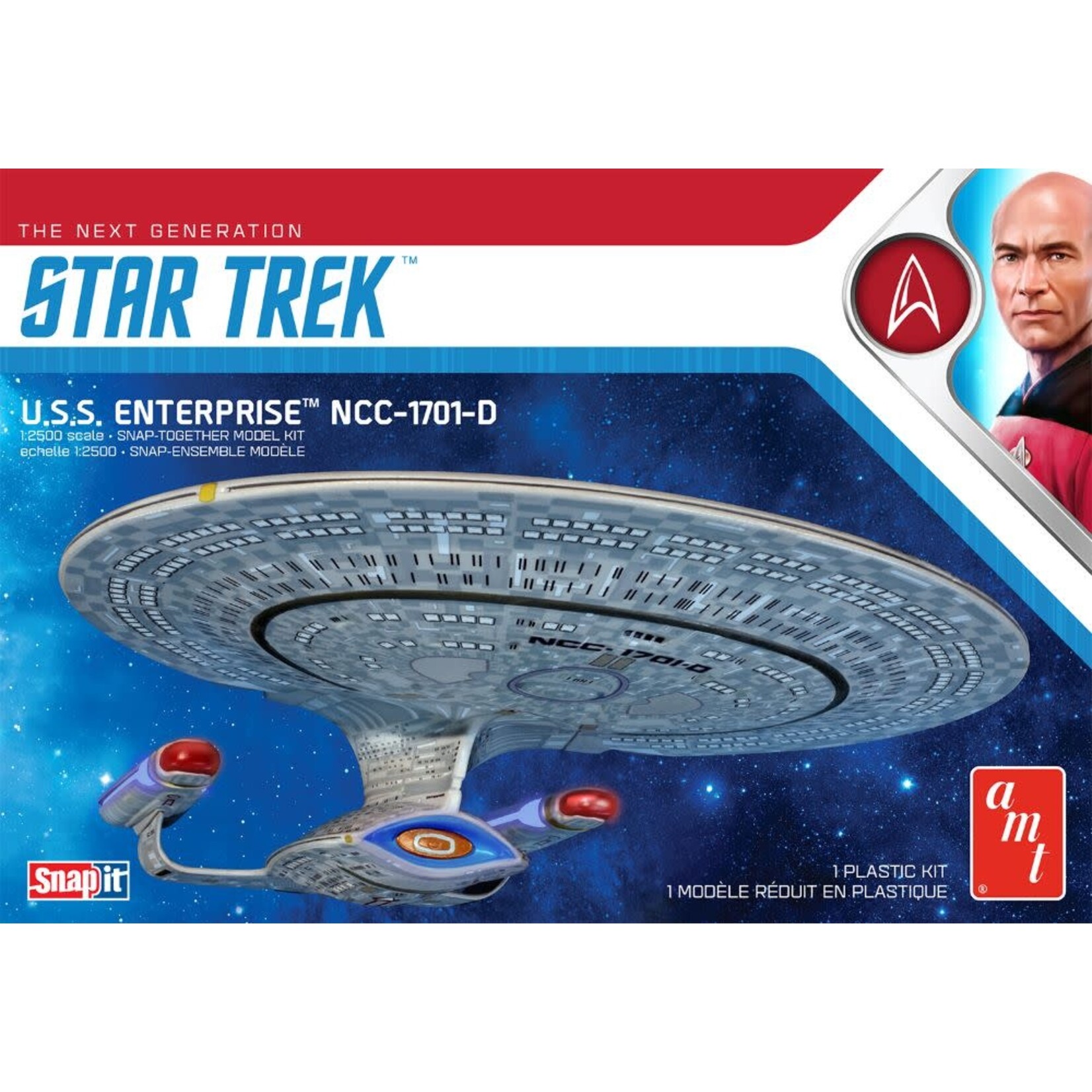 AMT 1/25000 Star Trek USS Enterprise-D, Snap