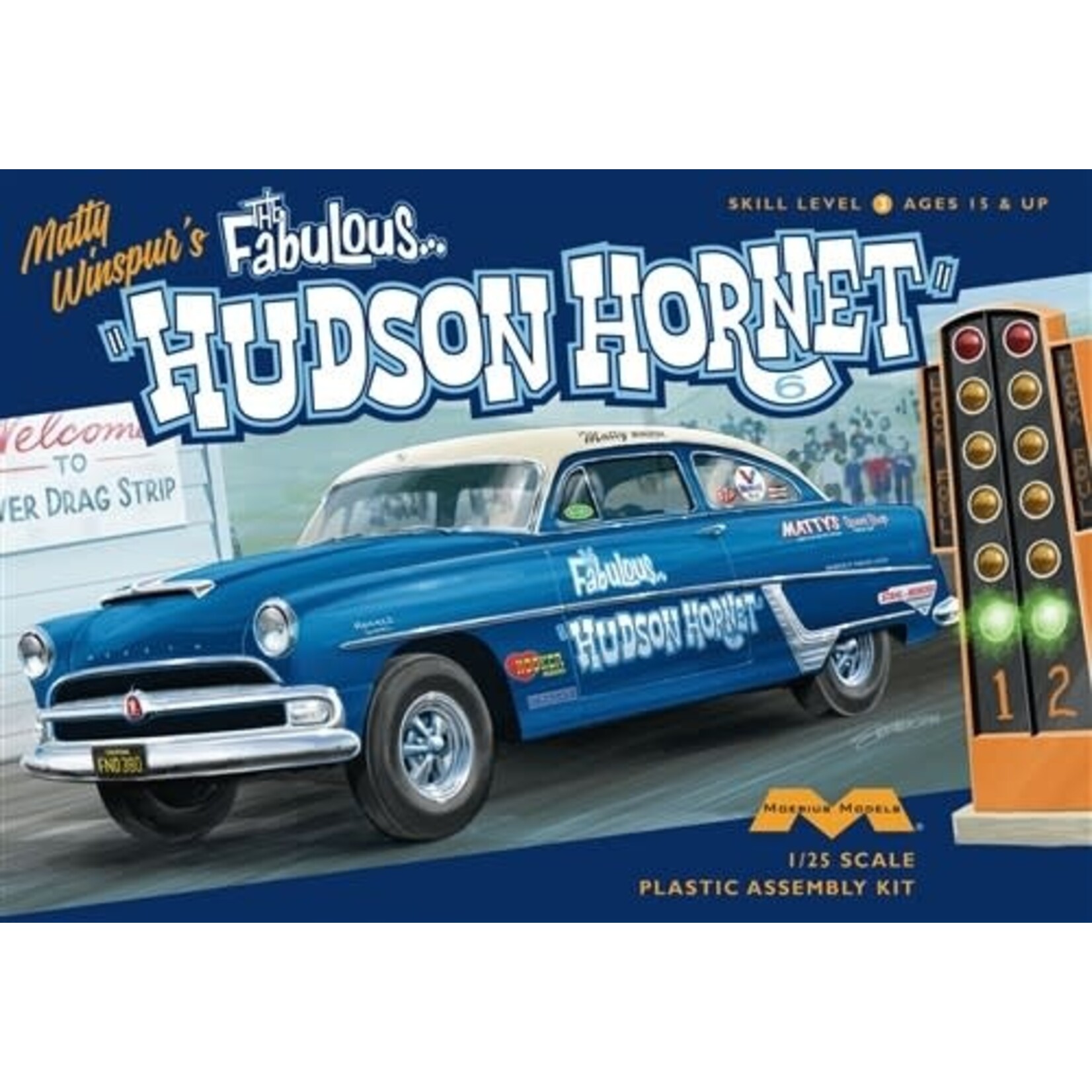 Moebius 1/25 1954 Fabulous Hudson Hornet Matty Winspur's Stock Car