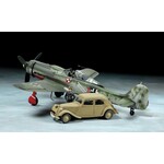 Tamiya 1/48 Focke Wulf Fw190D9 JV44 Fighter w/Citroen Traction 11CV Staff Car