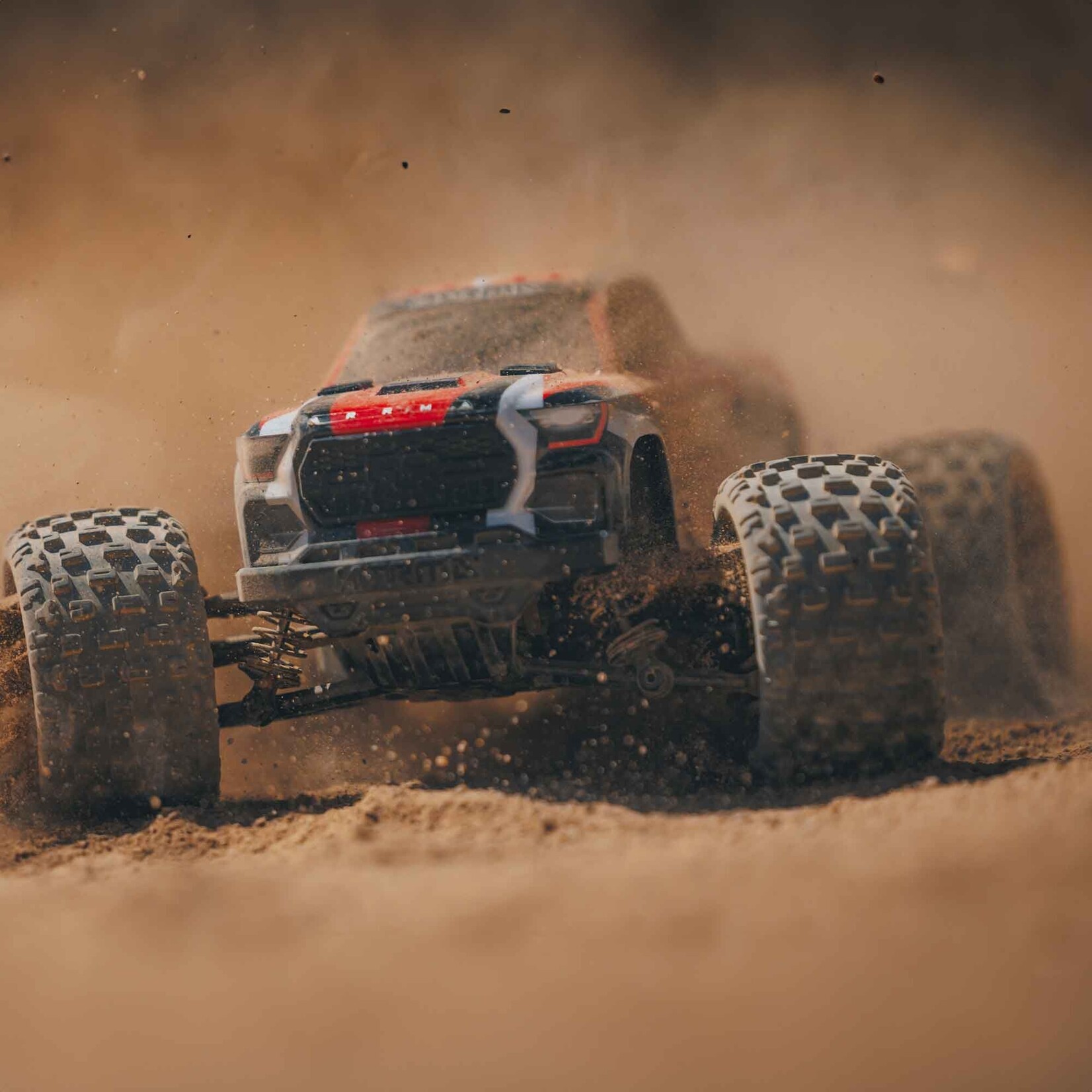 Arrma 1/18 GRANITE GROM MEGA 380 Brushed 4X4 Monster Truck RTR with Battery & Charger, Red