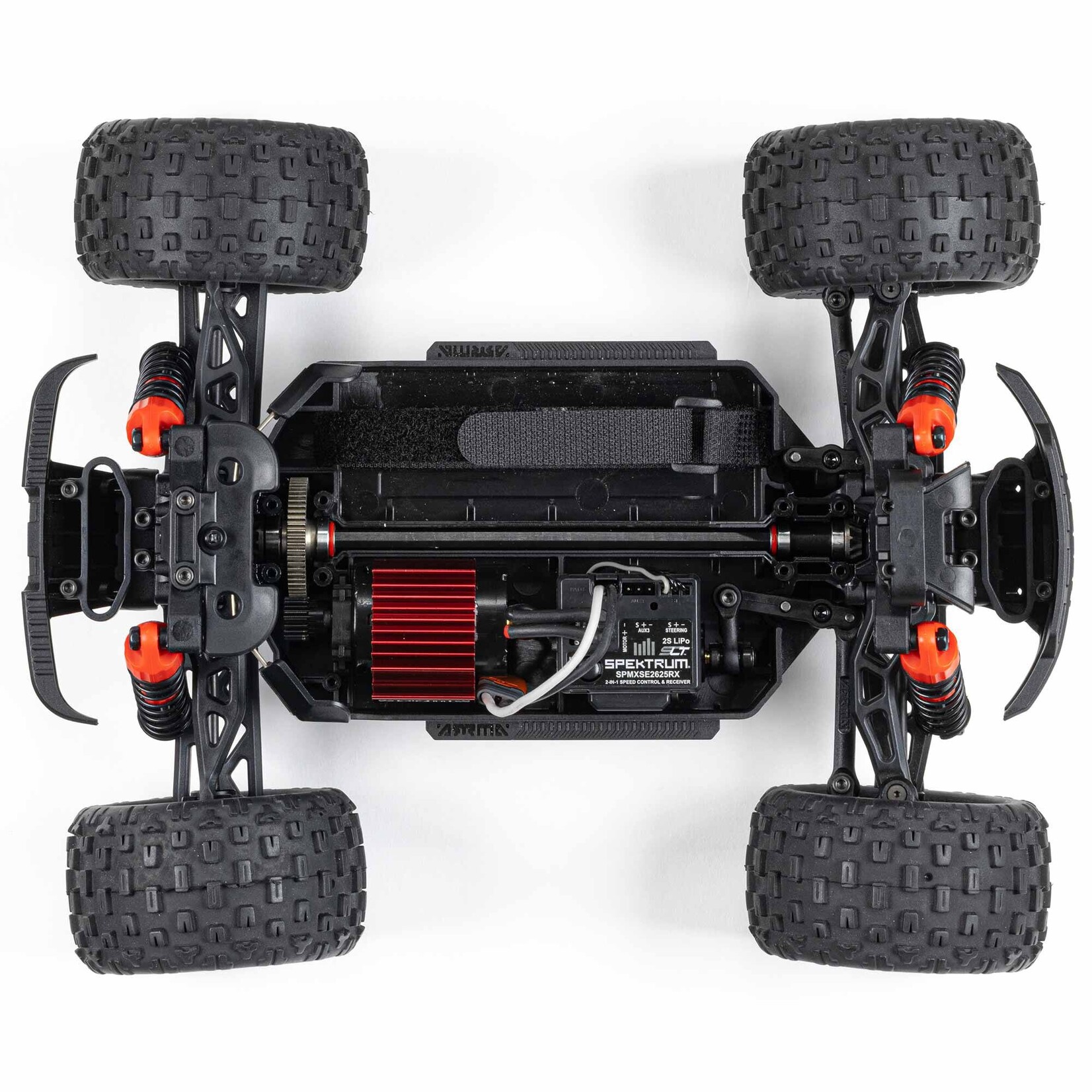 Arrma 1/18 GRANITE GROM MEGA 380 Brushed 4X4 Monster Truck RTR with Battery & Charger, Red