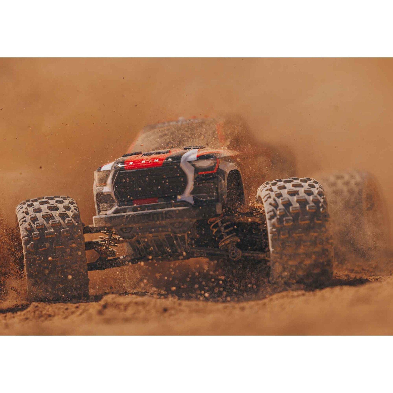 Arrma 1/18 GRANITE GROM MEGA 380 Brushed 4X4 Monster Truck RTR with Battery & Charger, Red