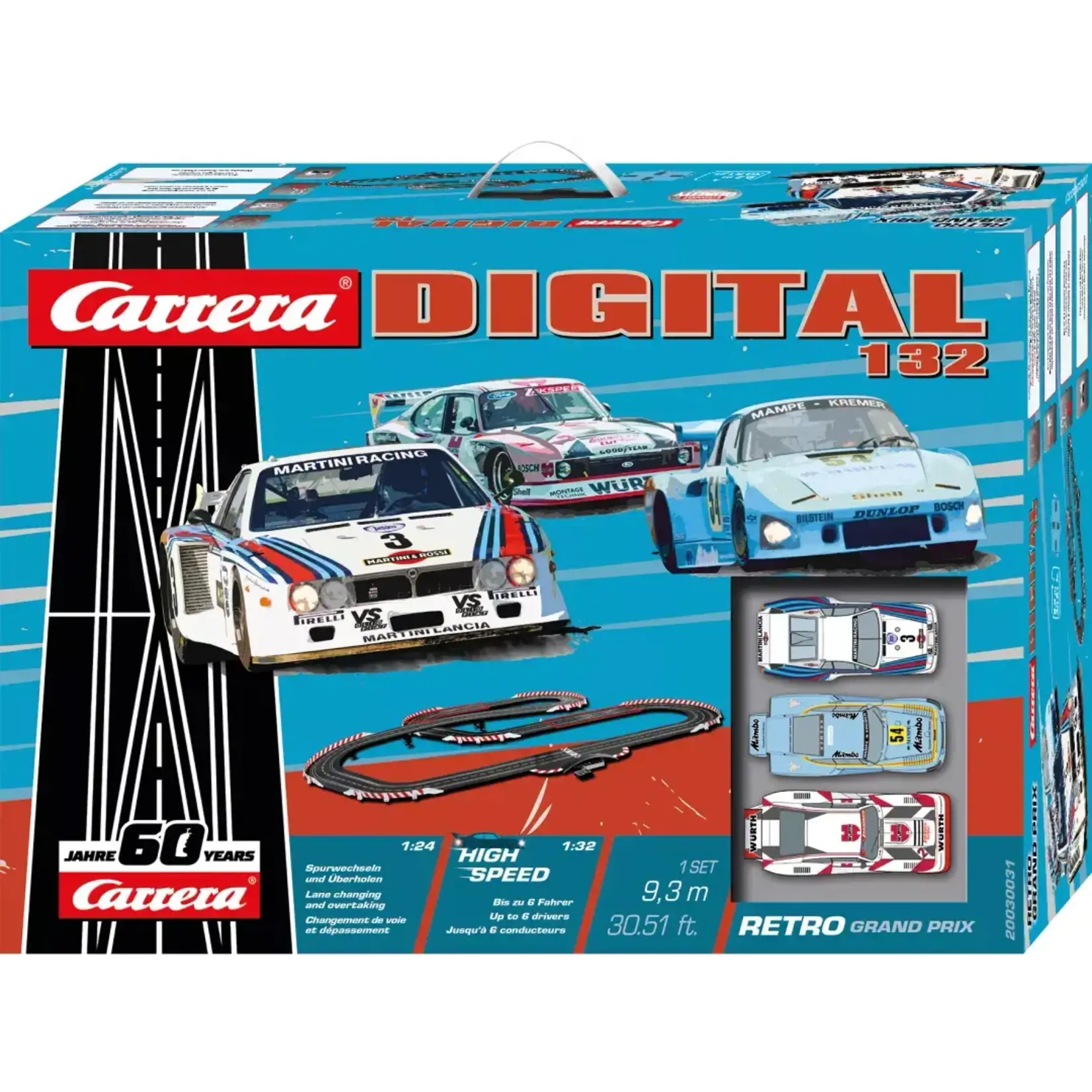 Carrera 1:32 Retro Grand Prix Slot Car Set