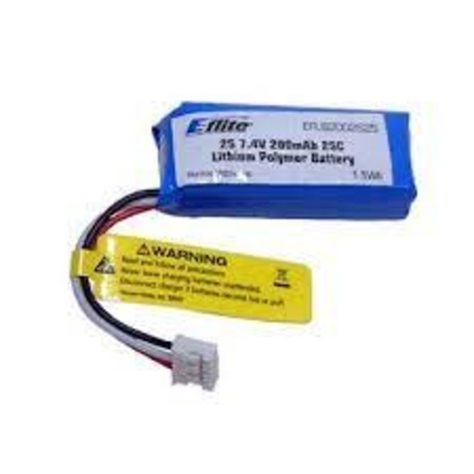 E-Flite 200mAh 2S 7.4V 25C LiPo, 26AWG