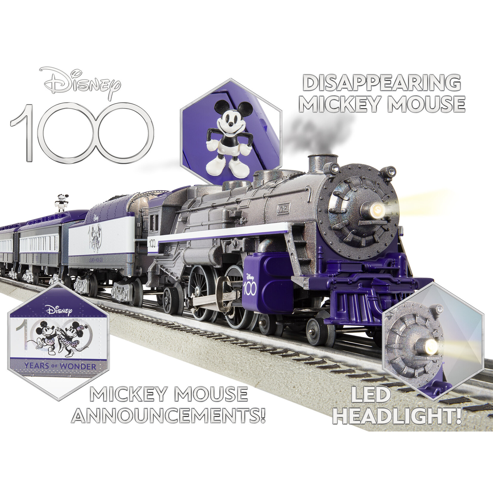 Lionel O Disney 100 Years of Wonder Lionchief Bluetooth 5.0 Set