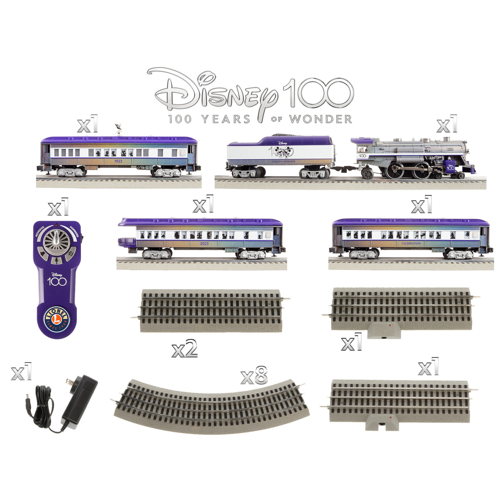 Lionel O Disney 100 Years of Wonder Lionchief Bluetooth 5.0 Set