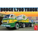 AMT 1/25 1966 Dodge L700 Truck w/Flatbed Racing Trailer