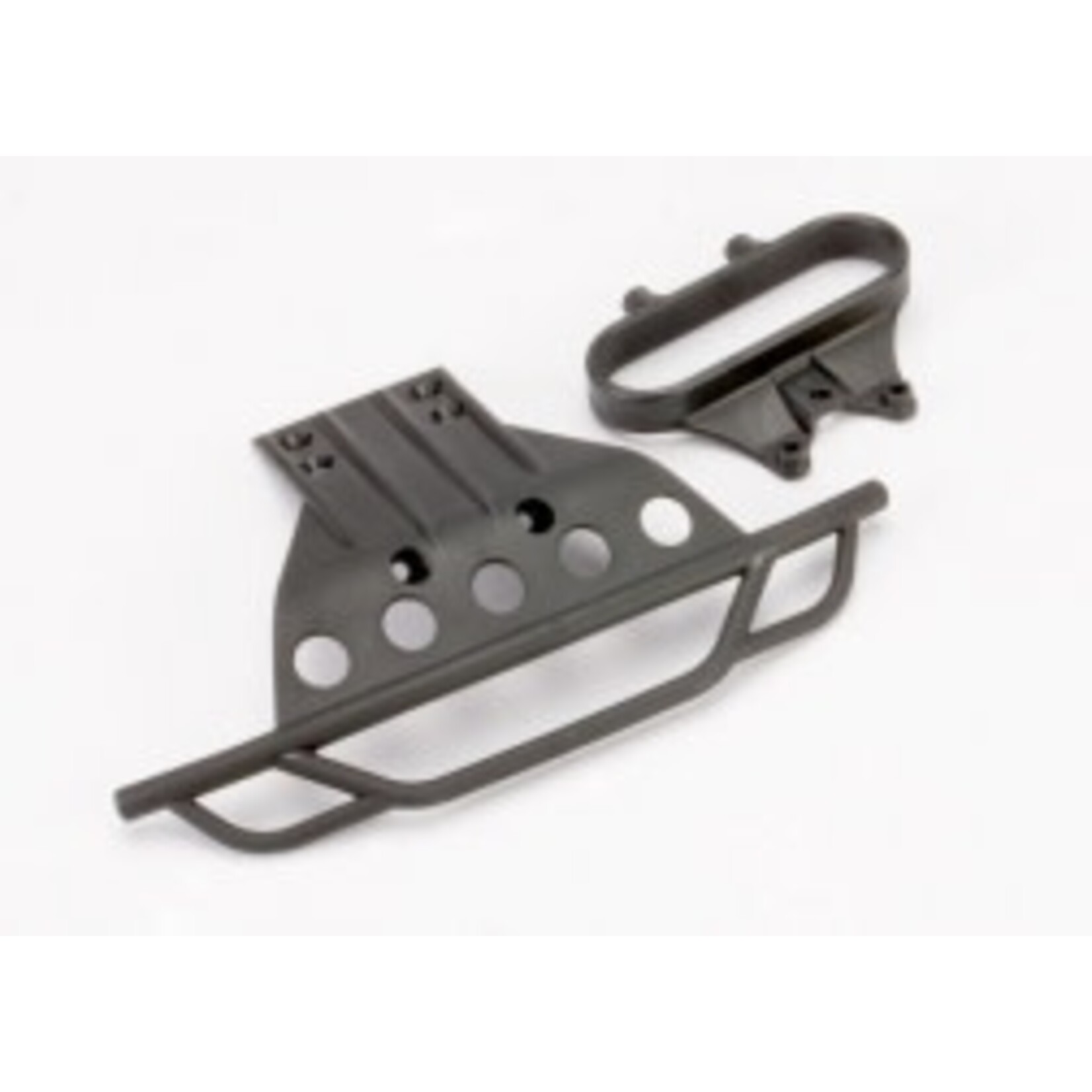 Traxxas Bumper, front/ bumper mount, front (black) - Slash