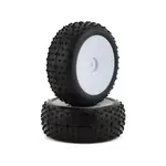 Team Associated Reflex 14B Rear Wide Pre-Mounted Mini Pin Tire (2) (White)