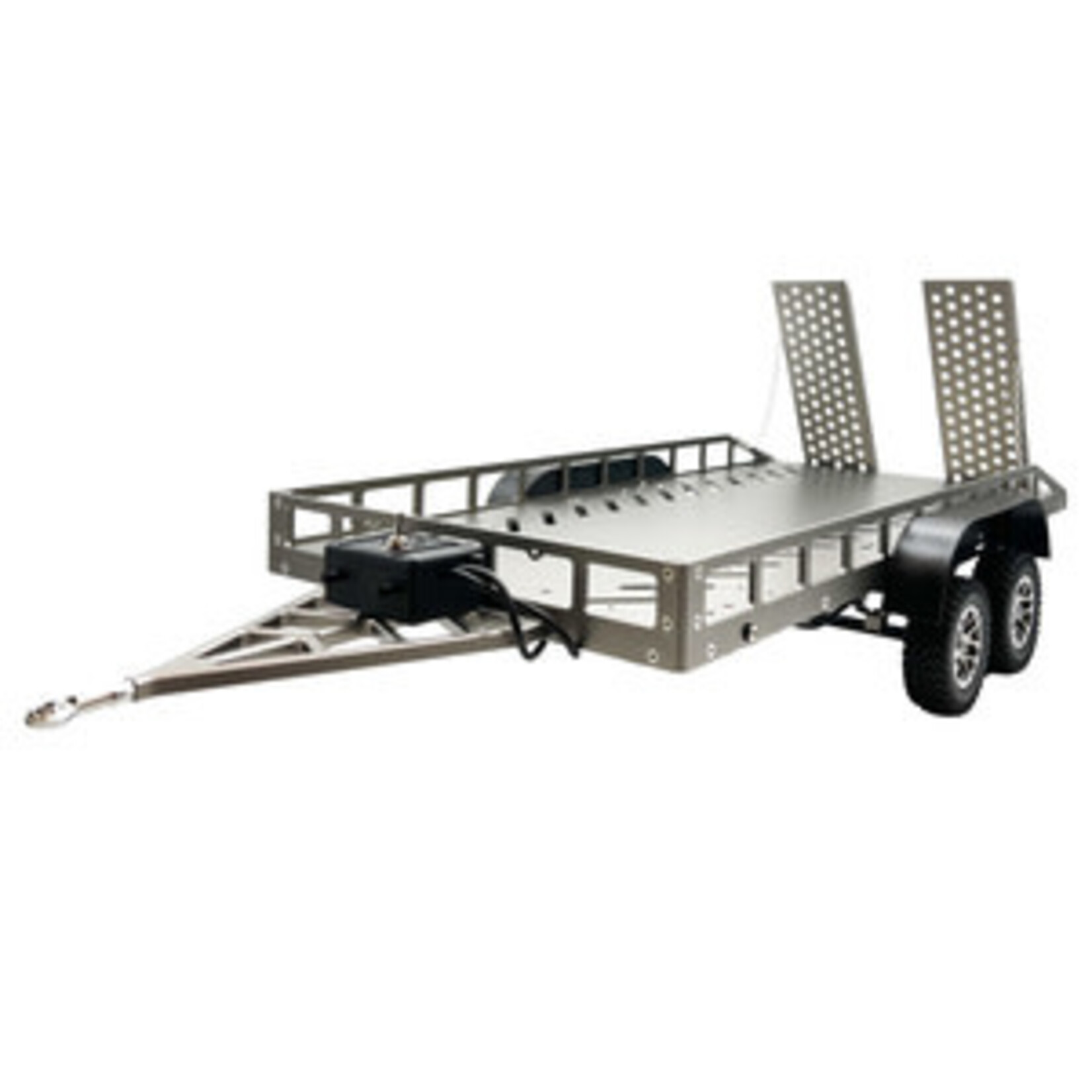Bold RC 1/10 Scale Full Metal Trailer with LED Lights (Titanium)