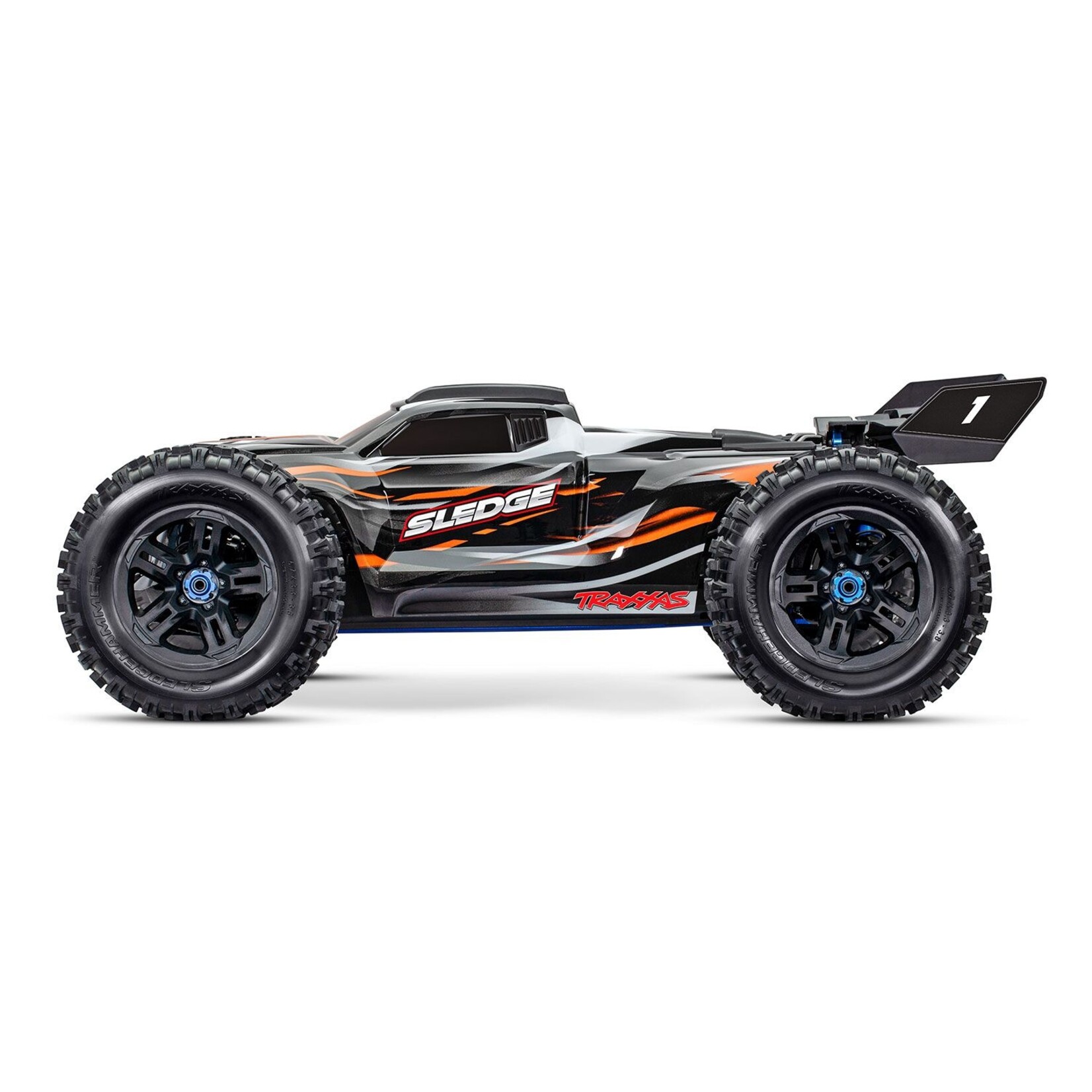 Traxxas Sledge™: 1/8 Scale 4WD Brushless with Belted Tires - ORANGE